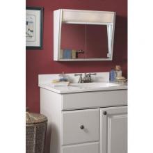  323LP - Specialty, Flair, Surface Mount, 24 in.W x 19-1/2 in.H,  Built-In Lights, Plate Mirror.