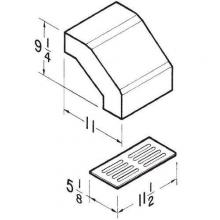  431 - Long Eave Elbow for 3-1/4 in. x 10 in. duct.