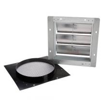  441 - Aluminum Wall Cap with gravity damper for 10 in. round duct.