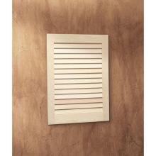  606 - Basic Louver Door, Recessed, 16 in.W x 22 in.H, Unfinished Pine.