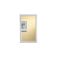  625N244WHC - Hampton, 25-1/2 in.W x 14 in.H,  Whitte, Flat Mirrored Door.