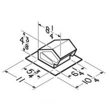  636AL - Roof Cap, Aluminum, for 3 in. or 4 in. Round Duct.