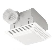  678 - Fan/Light, White Plastic Grille, 50 CFM.