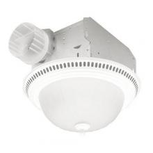  741WH - Decorative Fan/Light, White , Glass Globe, 70 CFM.