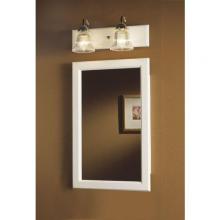  8120 - Prairie, Recessed,17-3/8 in.W x 27-3/8 in.H, White Framed Mirror.