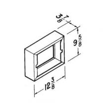  84 - Surface Mount Kit.,White enameled steel, For Broan Comfort-Flo Wall Heaters.