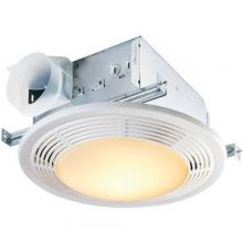  8664RP - Decorative Fan/Light, White Plastic Grille, 100 Watt Incandescent Light, Title 24 compliant.