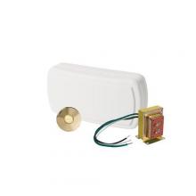  BK131LPB - Chime, 1 lighted stucco pushbutton in polished brass, 1 std. transformer.