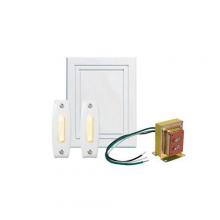  BK300LWH - Deluxe Chime, 2 lighted pushbutton, 1 std. transformer.