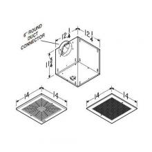  L100 - Ceiling Mount, Ventilation Fan, High Capacity, White Plastic Grille, 109CFM, 0.9 Sones. 120V.