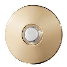  PB41LBGL - Door Chime Pushbutton, polished brass stucco — lighted