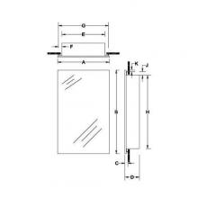  RSC1000N - Security Cabinet, Recessed, 15-3/4 in.W x 26 in.H, Painted Steel Door.