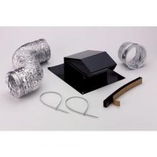  RVK1A - Roof Vent Kit, 8' of 4 in. flexible aluminum duct. Model 636 Roof Cap, 4 in. to 3 in. reducer, 4