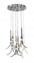  N9494 - Featherly 13 Light Pan Pendant Brushed Nickel