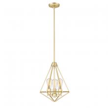  2213-PMG - Dawes 3-Light Pendant light Painted Modern Gold