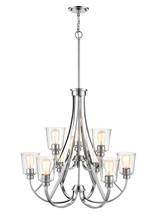  3629-CH - Forsyth 9-Light Chandelier Ceiling Light Chrome