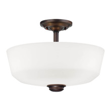  2152-RBZ - Cimmaron 2-Light Semi-Flush Ceiling Mount Rubbed Bronze