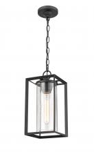  4571-PBK - Wheatland 1-Light Outdoor Hanging Lantern Powder Coated Black