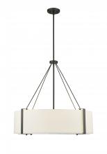  28206-MB/WH - Telfar 6-Light Pendant Light Matte Black/White