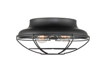  5382-MB - 2-Light Outdoor Flush Mount Matte Black