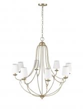  12108-MG - Eisley 8-Light Chandelier Ceiling Light Modern Gold