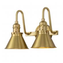  BB90684AGB-2 - Provence 2 Light Bath Vanity In Aged Brass