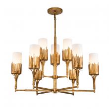  CH20319G-9 - Sawgrass 9 Lt Chandelier in Gold Leaf