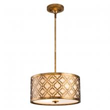  GN/Arabella/P/M - Distressed Gold Arabella Medium island Pendant convertible Semi Flush