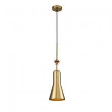  PD00115AGB-1 - Etoille Large Aged Brass Pendant with Star