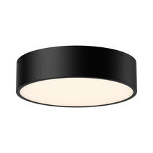  FM556016MB - Brisbane 16-in Matte Black 3 Lights Flush Mount