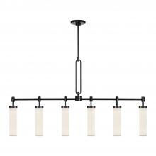  LP355652UBGO - Wynwood 52-in Urban Bronze/Glossy Opal 6 Lights Linear Pendant