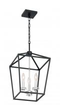  60/7145 - Storyteller - 3 Light Island Pendant with- Matte Black and Polished Nickel Accents Finish