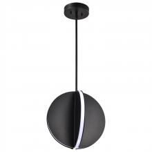  62/2151 - Blaine; 13 Inch LED Pendant; Matte Black; Acrylic Lens