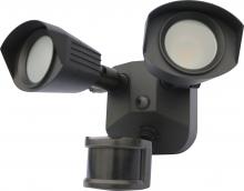  65/213 - LED Security Light - Dual Head - Bronze Finish - 3000K - with Motion Sensor - 120V