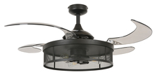  51107101 - Fanaway Meridian 48-inch Black AC Ceiling Fan with Light