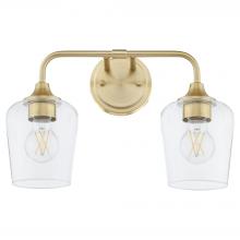  5313-2-80 - Raymond 2 Light Vanity, Aged Brass