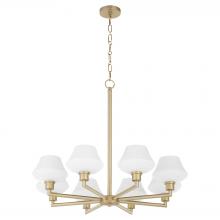  6221-8-80 - Cassini 8 Light Chandelier, Aged Brass