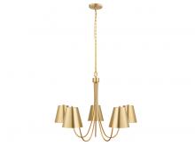  M100142NB - 5-Light Chandelier in Natural Brass