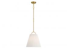  M7045NB - 1-Light Pendant in Natural Brass