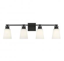  M80056MBK - 4-Light Bathroom Vanity Light in Matte Black