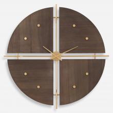  06465 - Walnut Elegance Wall Clock