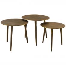  25148 - Kasai Gold Coffee Tables, S/3