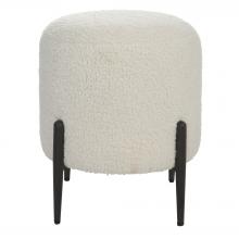  23715 - Uttermost Arles White Shearling Ottoman