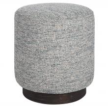  23731 - Uttermost Avila Tweed Round Ottoman