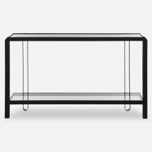  24233 - Uttermost Shadow Black Iron Console Table