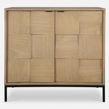  25568 - Uttermost Lorenzo Geometric 2 Door Cabinet