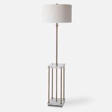  28415 - Palladian Antique Brass Floor Lamp