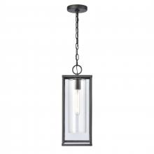  90013/1 - Augusta 19'' High 1-Light Outdoor Hanging Light - Matte Black