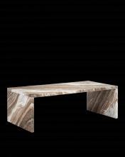  3000-0232 - Ryan Brown Marble Cocktail Table