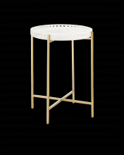  4000-0146 - Freya Marble Accent Table